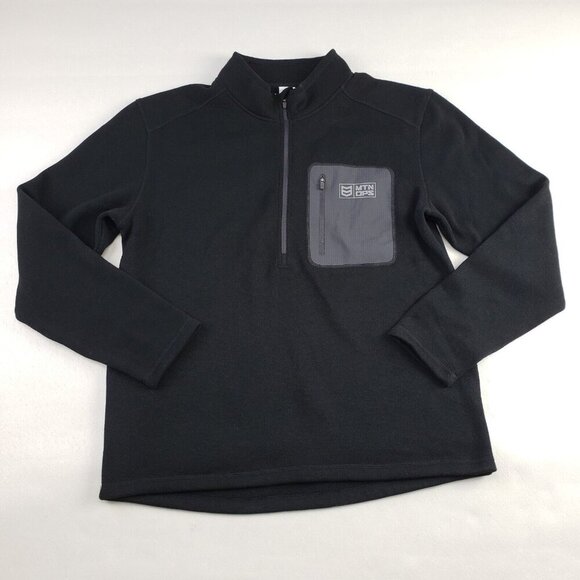 Mtn Ops Other - Mtn Ops Summit Fleece Jacket Mens Medium Black 1/4 Zip Pullover Outdoor Winter
